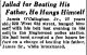 Chicago Tribune article about James CALLAGHAN Jr's death 11 Nov 1933